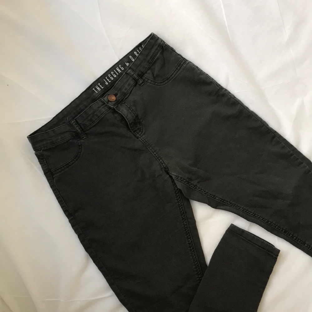 cotton on dark green jean jeggings